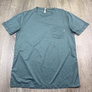 Vuori Tradewind Pocket T-Shirt Mens Size Small Heathered Teal